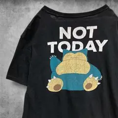 CAOA アニメ Tシャツ ポケットモンスター ポケモン カビゴン 黒 古着