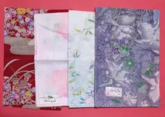 花柄ハンカチ 4点セット