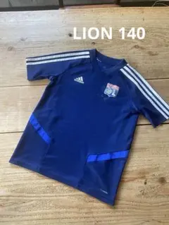 リヨン　adidas サッカーシャツ ネイビー Sサイズ