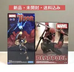 MARVEL　ソー　デッドプール　アメコミフィギュア２体セット