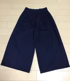 Persodea ペルソディア キュロットパンツ タックパンツ ネイビー M