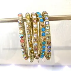 gingamアニーロヘアーゴムブレスレット5本セット