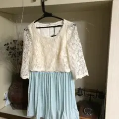 本日限定値下げ♡INGNI♡レースプリーツドッキングワンピ