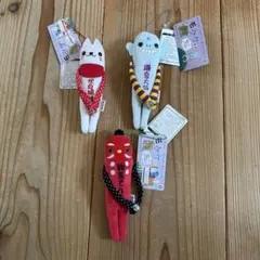 モケケ ご当地限定 ぬいぐるみストラップ 3体セット