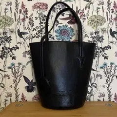 極美品✨ヒロフ ハンドバッグ バケツ型 レザー シボ革 Hロゴ ブラック 2025年最新】ヒロフ バッグ バケツの人気アイテム - メルカリ