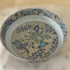 美濃焼 前畑陶器　庫山窯 花銀彩　大鉢のサムネイル