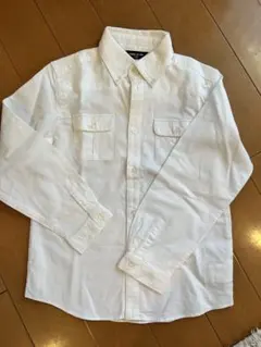 COMME CA ISM ホワイト長袖シャツ 130cm