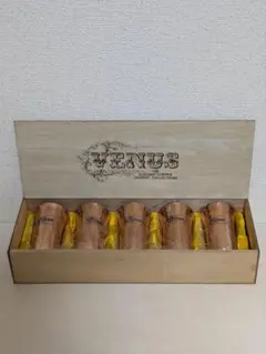 レトロ　VENUS　純銅槌目タンブラー　一口ビアグラス　5個セット　未使用品