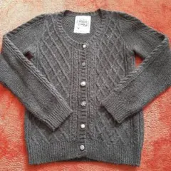 MYSTY WOMAN ダークグレー カーディガン