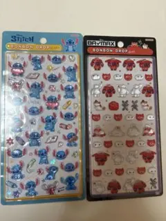 スティッチ ベイマックス ボンボンドロップ とmini シールセット　正規品