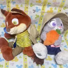 ディズニーストア ズートピア ニック ジュディ ぬいぐるみ