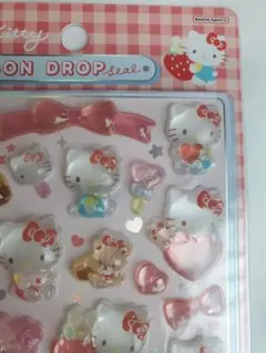 ハローキティ ボンボンドロップシール 立体　ぷくぷく　正規品　新品