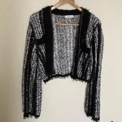 PAGEBOY ツイードパールショートカーディガンのサムネイル