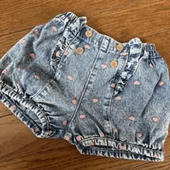 最終価格！フタフタ　デニムパンツ　かぼちゃパンツ　ハート