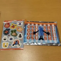 パペットスンスン クリアポーチ シール ぷちローセット スシロー コラボ