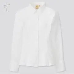 【新品】ユニクロ　UNIQLO HANA TAJIMA ラミーシャツ長袖シャツ