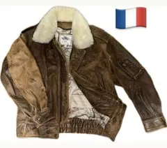 80s ROBO レザー フライトジャケット vintage A-2 G-1