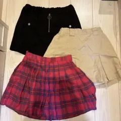 キッズスカート 3点セット