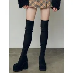 emoda スクエアフィットロングブーツ