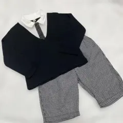 フォーマルスーツ風 男の子 90cm ブラック