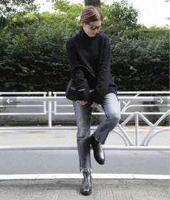 美品 ドゥーズィエムクラス /ジェイド タートルネック プルオーバー