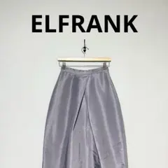 美品 ELFRANK エルフランク アシンメトリーコクーンタックスカート グレーのサムネイル