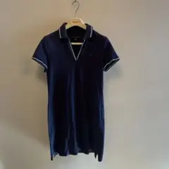 TOMMY HILFIGER ネイビー ポロシャツワンピース M