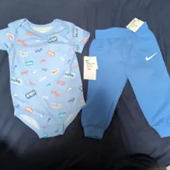新品タグ付　NIKE セットアップ　24M 半袖ロンパース＆パンツ