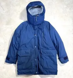 70-80s ノースフェイス ダウンジャケット S ネイビー