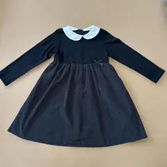 BeBe 襟付きポルカドットワンピース 120