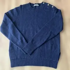 CROCODILE CODE 長袖ニット　M ネイビー