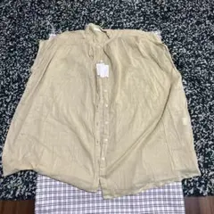 earth 新品　バンドカラーシャツ サイズF