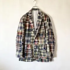 Ralph Lauren パッチワーク マドラス ジャケット ブレザー S