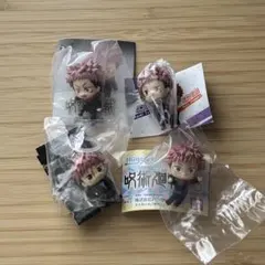 呪術廻戦　虎杖 悠仁　めじるしアクセサリー　ガチャガチャ 4種 セット