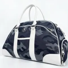 美品✨ 入手困難‼️マークアンドロナ ゴルフバッグ ボストンバッグ 迷彩 ドクロ