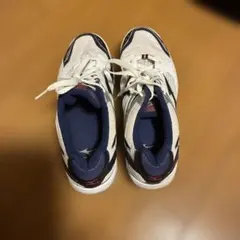 Mizuno バレーボールシューズ ホワイト/ネイビー　サイズ26.5