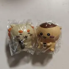 ちいかわ　ソフビパペットマスコット2 シーサー　くりまんじゅう