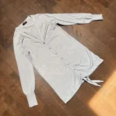 最終価格　ジョンスメドレー　24ゲージコットンロングカーディガン　ブルーグレー