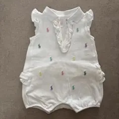 Ralph Lauren ホワイトロンパース 6M 70サイズ
