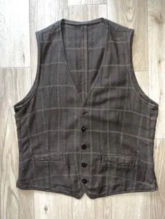 【美品】LARDINI コットンリネンジレ　国内正規　サイズ44 オリーブのサムネイル
