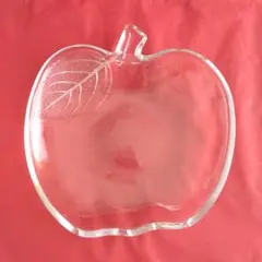 ガラス製 リンゴ型 プレート✴デザート皿✴小物入れ✴レトロのサムネイル