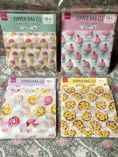 ジッパー袋　ジップバッグ　おすそ分け袋　スイーツ柄　カップケーキ　ドーナツ他のサムネイル