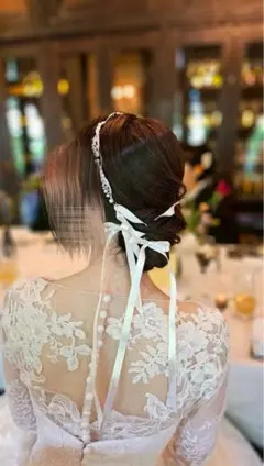 結婚式　パールヘッドアクセサリー