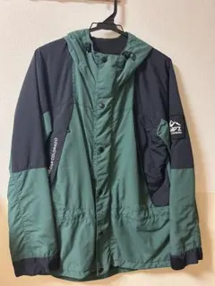 CAMP7 ナイロンシェルジャケット M グリーン/ブラック