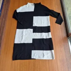 Phase Eight 黒と白のひざ丈ワンピースのサムネイル