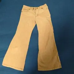 ベージュ フレアパンツ キッズ 100cm~