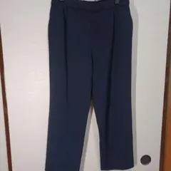 ネイビー ゴムウエスト スラックス