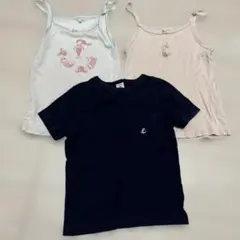 プチバトー　6a 110㎝　キャミソール　半袖肌着