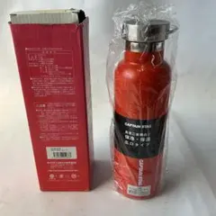 【新品・未使用】キャプテンスタッグ HDボトル 600ml オレンジ 保温保冷のサムネイル