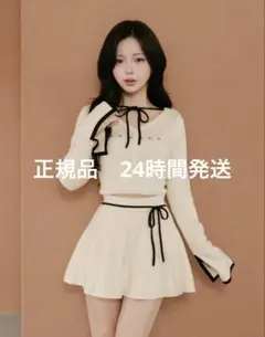 期間限定値下げ】Darich ウエストオープンリボンデザインニットミニワンピース